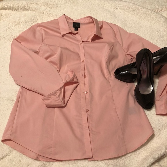Dusty rose button up shirt Clearance